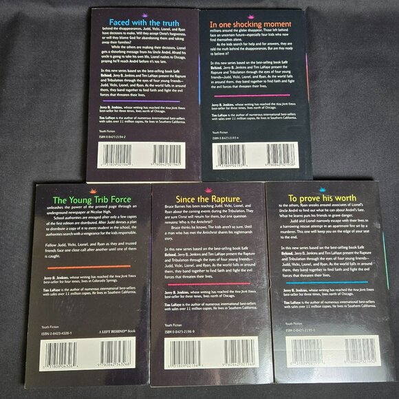 Left Behind The Kids Books Lot 1 2 3 4 * 6 Jenkins Lahaye Vtg Christian Fiction - Picture 3 of 9